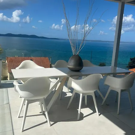 Sea View Luxury Penthouse With Sauna, Jacuzzi And Pool In Villa Zadar Superior Appartement *