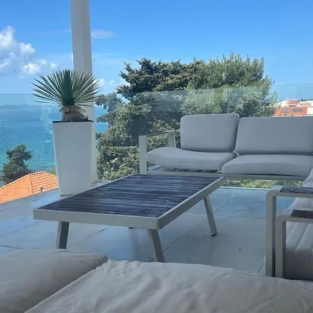 Sea View Luxury Penthouse With Sauna, Jacuzzi And Pool In Villa Zadar Superior Appartement *